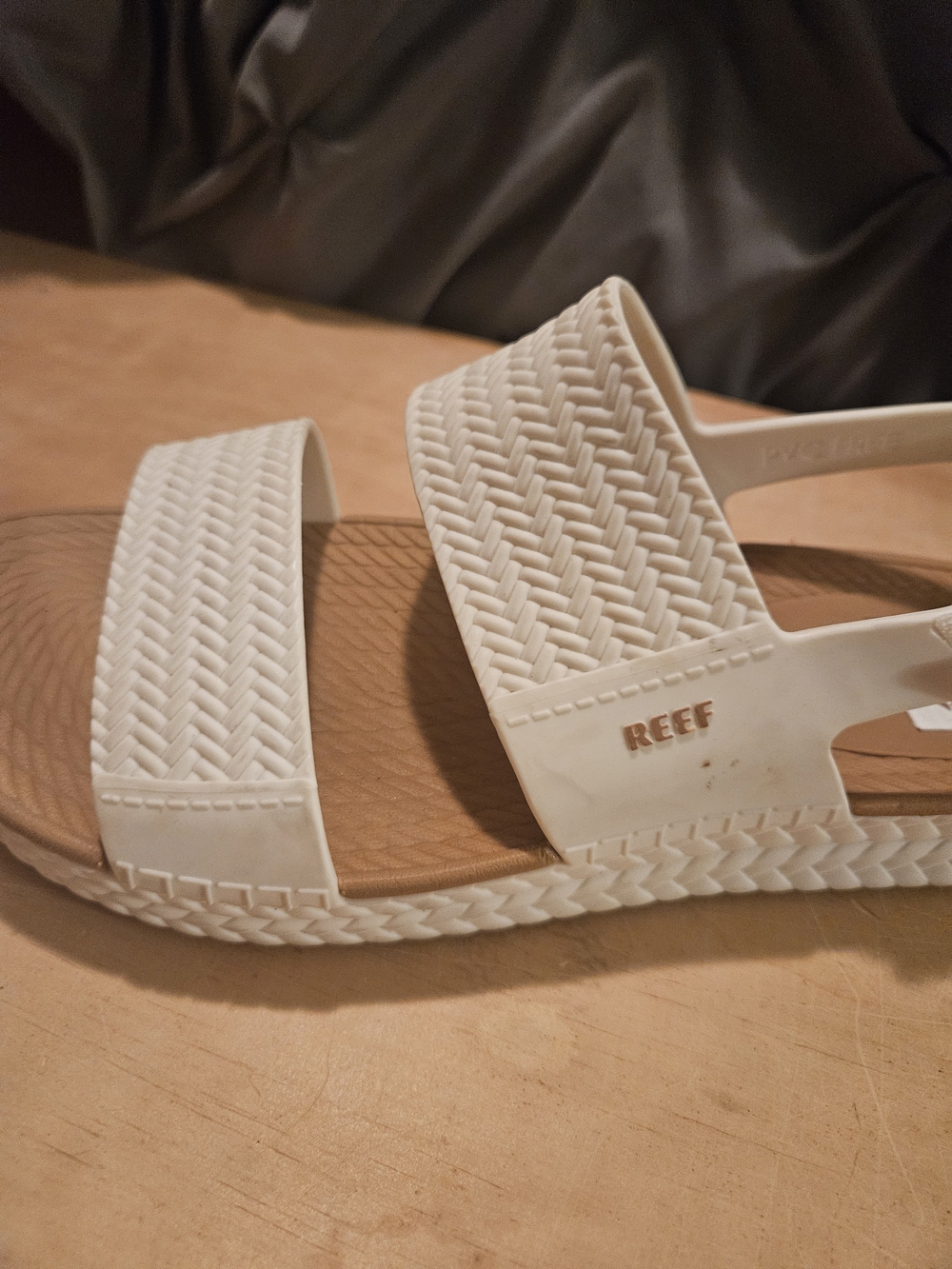 REEF Water Vista Women’s Size 9 White Woven Slingback Platform Sandals - Picture 4 of 5